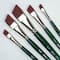 Silver Brush Limited Ruby Satin® 5 Piece Angles Brush Set